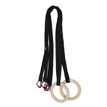 Load image into Gallery viewer, Wood Gym Rings with Straps